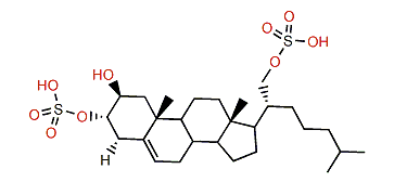 2b-Hydroxycholest-5-en-3a,21-diol 3,21-disulfate